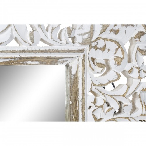 Настенное зеркало Home ESPRIT Белый Стеклянный Деревянный MDF Индиец Маринованный 66 x 3 x 164 cm image 3