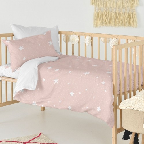 Комплект чехлов для одеяла HappyFriday Basic Kids Розовый Детская кроватка 2 Предметы image 3