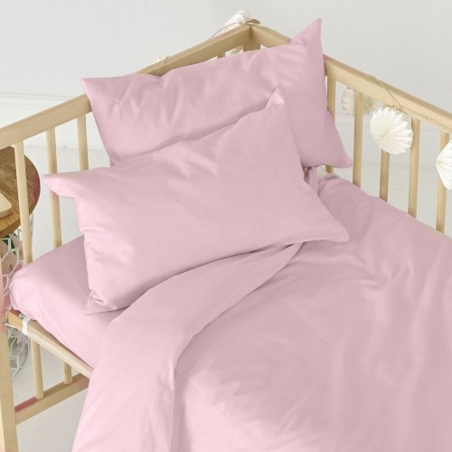 Fitted sheet HappyFriday BASIC KIDS Light Pink 70 x 140 x 14 cm image 3