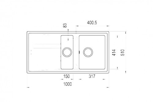 Teka Sink STONE 60 B-TG white image 4