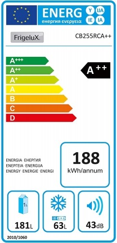 Fridge Frigelux CB255RRA cream image 4