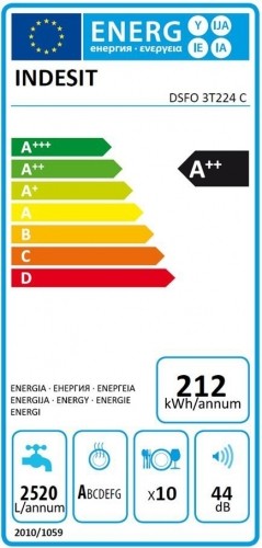 Dishwasher Indesit DSFO3T224CS image 4