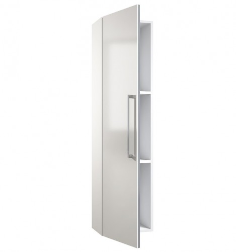 TALL UNIT WITH ACCESSORIES PANEL Raguvos Baldai ALLEGRO 35 CM glossy white/white 1130206 image 3
