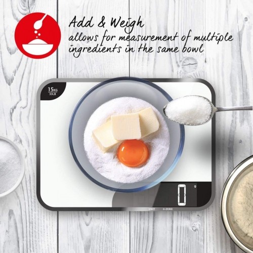 Salter 1079 WHDR 15kg Max Chopping Board Digital Kitchen Scale - White image 4
