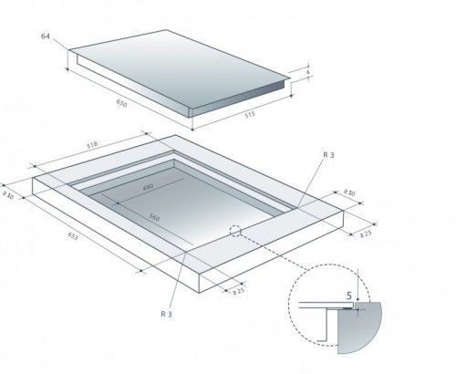 Built-in induction hob De Dietrich DPI7584X image 4