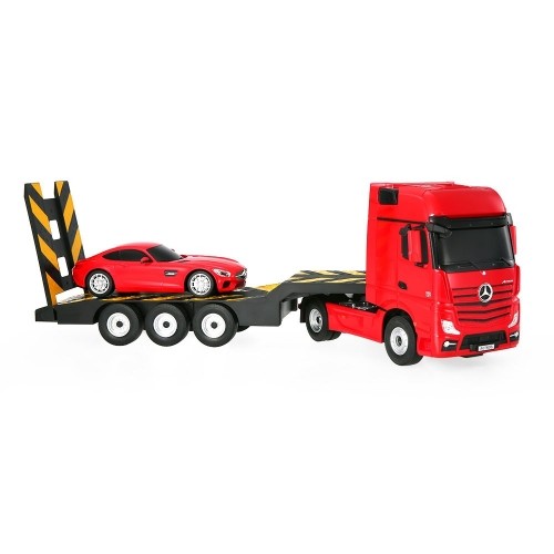 RASTAR truck with car RC Mercedes-Benz Actros Red/Yellow/Silver, 74940 image 4