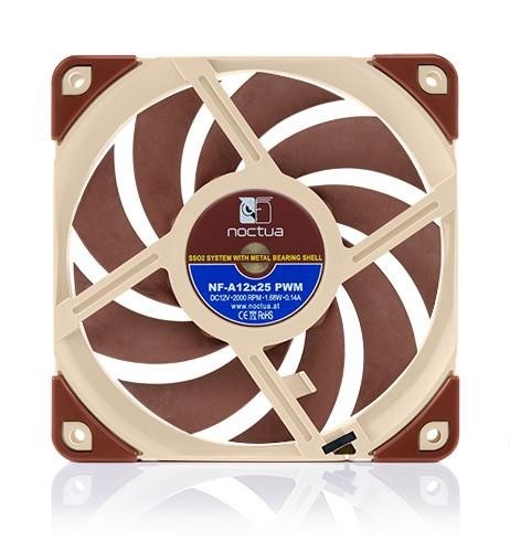 Noctua NF A12x25 5V PWM Computer case Fan 12 cm Beige, Red image 4