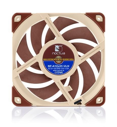 Noctua NF A12x25 ULN Computer case Fan 12 cm Beige, Red image 4