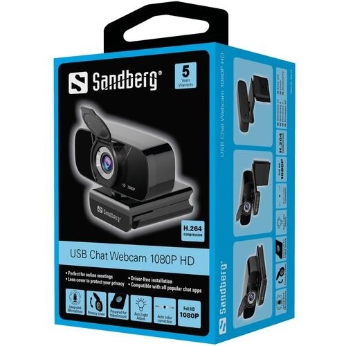 Sandberg USB Chat Webcam 1080P HD image 4