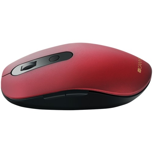 CANYON MW-9 2 in 1 Wireless optical mouse with 6 buttons, DPI 800/1000/1200/1500, 2 mode(BT/ 2.4GHz), Battery AA*1pcs, Red, silent switch for right/left keys, 65.4*112.25*32.3mm, 0.092kg image 4