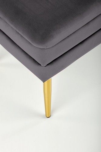 Halmar VELVA bench color: grey/gold image 4