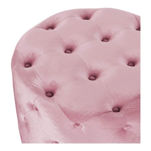 подставка для ног DKD Home Decor Розовый Velvet Деревянный MDF Glam (2 pcs) image 4