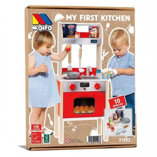 Toy kitchen Moltó 21293 Wood Red (10 pcs) image 4