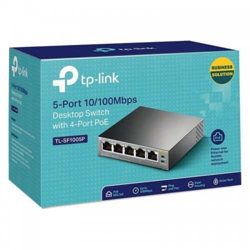 Настольный коммутатор TP-Link TL-SF1005P PoE LAN 10/100 Металл image 4