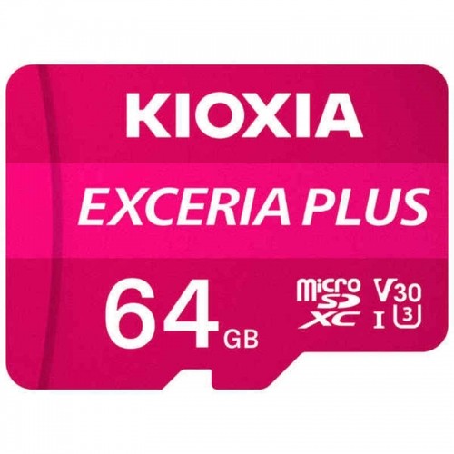 Карта памяти микро-SD с адаптером Kioxia Exceria Plus UHS-I U3 Класс 10 Розовый image 4
