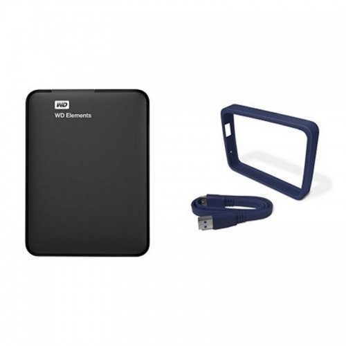 External Hard Drive Western Digital WD Elements Portable WDBUZG0010BBK-WESN 1 TB 2,5" USB 3.0 Magnetic 1 TB HDD 1 TB SSD image 4