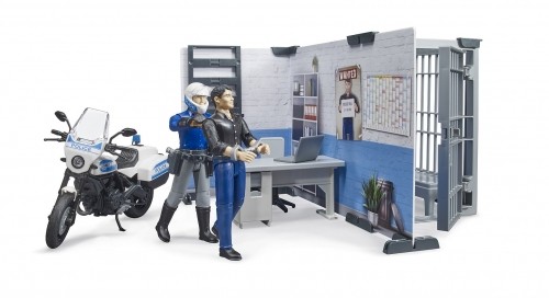 BRUDER 1:16 police station with police motorcycle, 62732 image 4