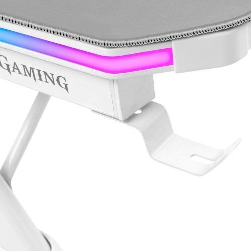 Desk Mars Gaming MGDXLRGBW LED RGB White Steel 160 x 60 cm image 4