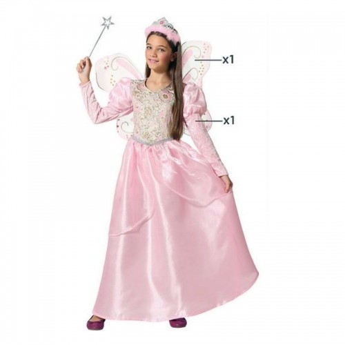 Bigbuy Carnival Маскарадные костюмы для детей Крестная фея Розовый image 4