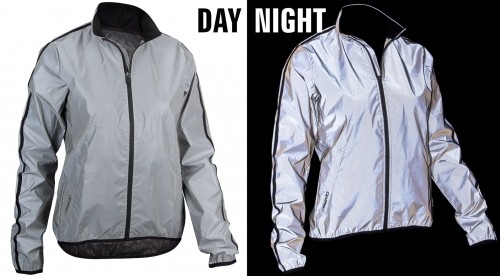 Women's running jacket AVENTO Reflective 74RB ZIL 42 Silver image 4