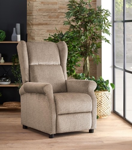 Halmar AGUSTIN recliner with massage function, color: beige image 4