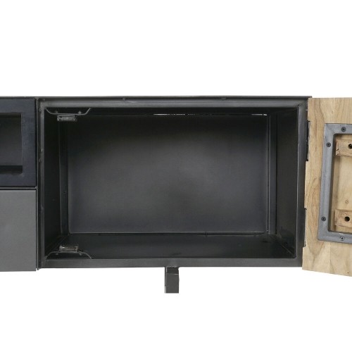 ТВ шкаф DKD Home Decor Чёрный Металл древесина акации (165 x 40 x 50 cm) image 4