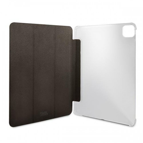 Karl Lagerfeld Saffiano KLFC12OKCK Grāmatveida Maks Planšetdatoram Apple iPad 12.9" Pro 2021 Melns image 4