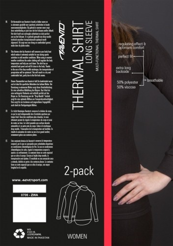 Термо рубашка для женщин AVENTO  0706 36 черный 2-pack image 4