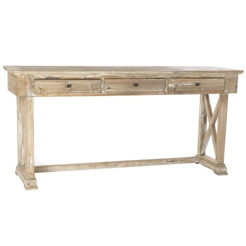 Console DKD Home Decor MB-172724 184,5 x 48 x 86 cm White Light brown Pinewood image 4