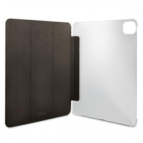 Karl Lagerfeld Saffiano KLFC12OKHK Grāmatveida Maks Planšetdatoram Apple iPad 12.9" Pro 2021 Melns image 4