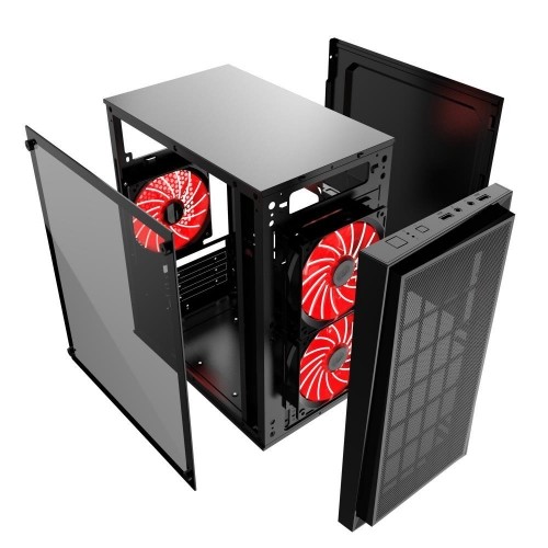 CAJA PC GEMBIRD CCC-FORNAX-950R GAMING DESIGN PC CASE 3 X 12 CM VENTILADOR ROJO image 4