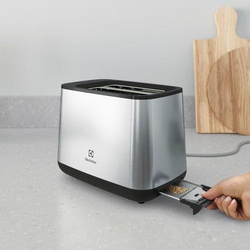 Electrolux E3T1-3ST toaster 2 slice(s) 800 W Black, Stainless steel image 4