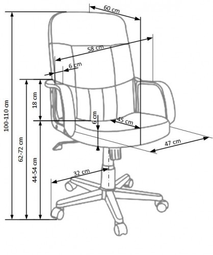 Halmar DENZEL chair color: black image 4