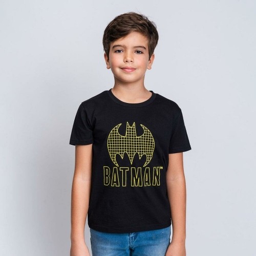 Child's Short Sleeve T-Shirt Batman Black image 4