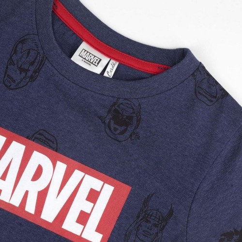 Child's Short Sleeve T-Shirt Marvel Dark blue image 4