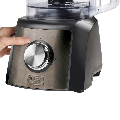 Black+decker Black & Decker BXFPA1200E food processor 1200 W 1.5 L Black, Stainless steel image 4