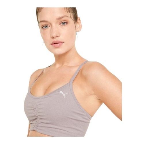 Sports Bra Puma Low Impact Studio Foundation Grey Light mauve image 4