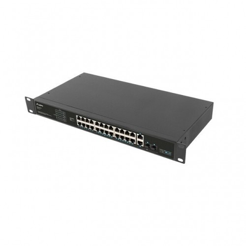 Lanberg Switch rack 19" POE+ 24x 100Mb PoE+ /2x SFP ETHERNET 360W image 4