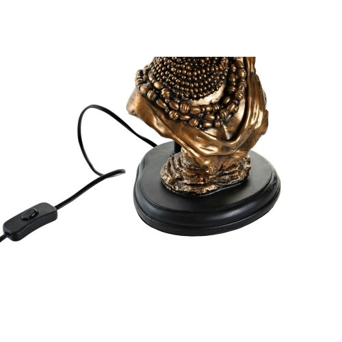 Настольная лампа DKD Home Decor Чёрный Позолоченный полиэстер Смола Африканка (31 x 31 x 58 cm) image 4