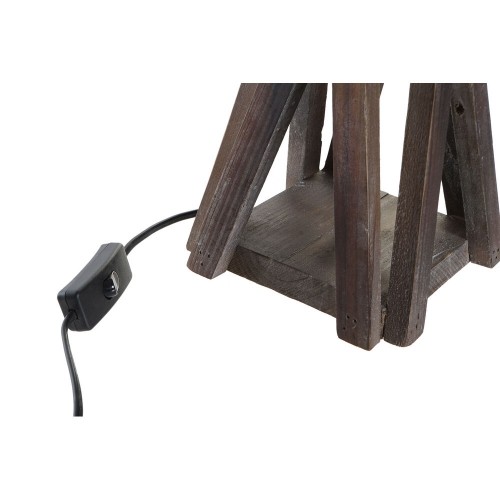 Настольная лампа DKD Home Decor Деревянный Хлопок Темно-коричневый (35 x 35 x 56 cm) image 4