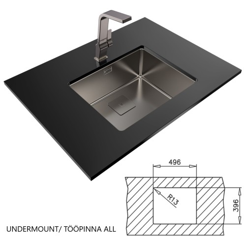 Sink Teka FlexLinea RS15 50.40 titanium image 4