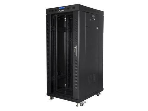 Lanberg FF01-6827-12BL rack cabinet 27U Freestanding rack Black image 4