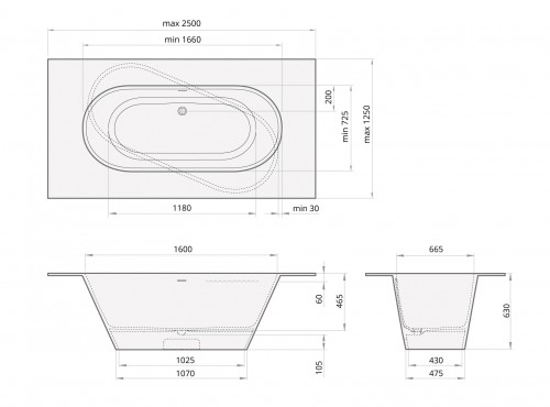 PAA DECO SHAPE VADESHL/00 Matte White SilkStone Ванна image 4