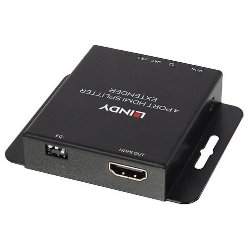 Lindy 50m Cat.6 4 Port HDMI &amp; IR Splitter Extender image 4