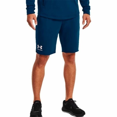 Men's Sports Shorts Under Armour Rival Terry Blue image 4