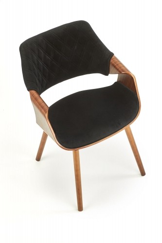 Halmar K396 chair, color: walnut / black image 4