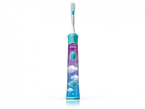 Sonicare zobu birste bērniem 3+ ar bluetooth un 8 maināmiem  dizainiem, zils - HX6322/04 image 4