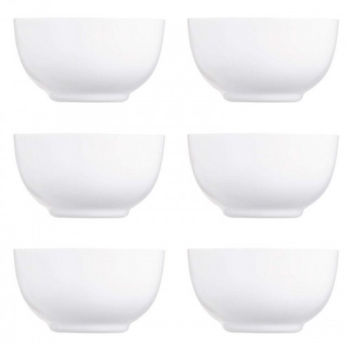 Set of Soup Bowls Luminarc Diwali White 14,5 cm (6 Pieces) (6 pcs) image 4