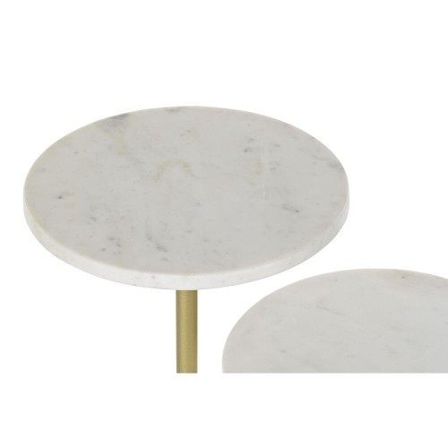 Side table DKD Home Decor Golden Metal Marble 45 x 27 x 63 cm image 4