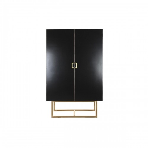Cupboard DKD Home Decor   110 x 50 x 180 cm Black Metal Poplar image 4